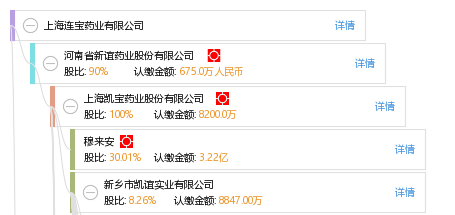 股权结构图 穆 穆来安 他有 6 家公司,分布如下 上海(共3家) 上海凯宝
