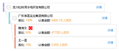 法定代表人 企业图谱 股权结构图 魏 魏育文 他有 30 家公司,分布如