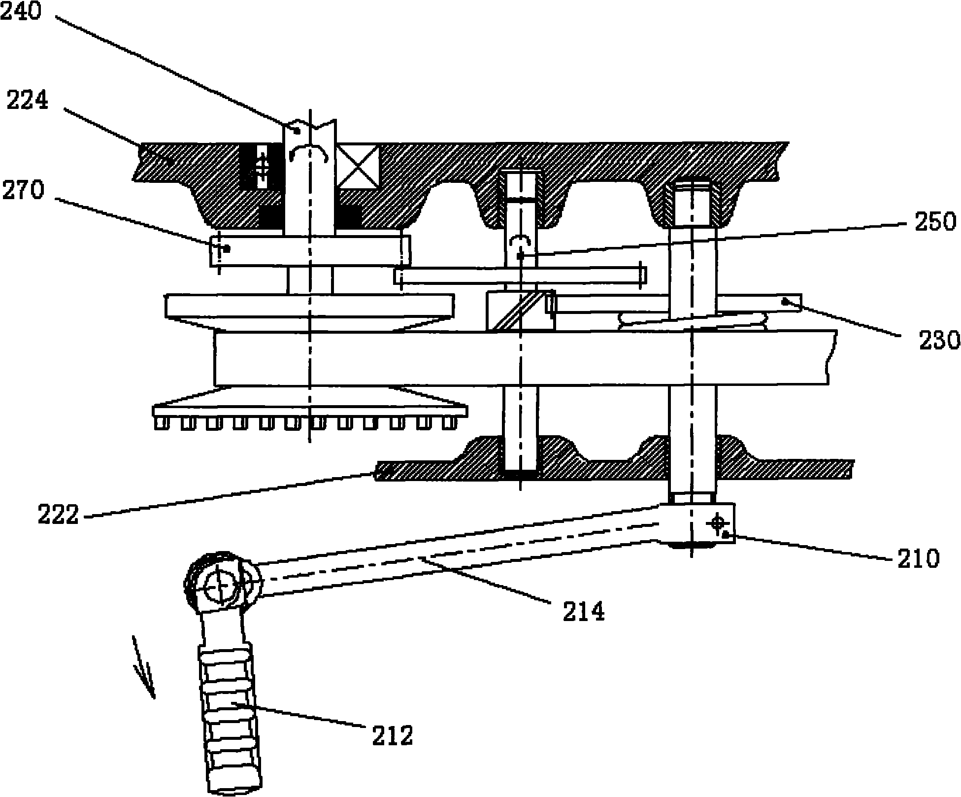 cn101987649a_踏板摩托车用发动机的脚启动装置失效