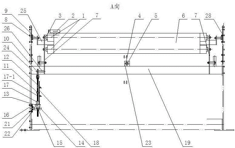 具有输送帘纠偏机构的高速夹持式铺网机