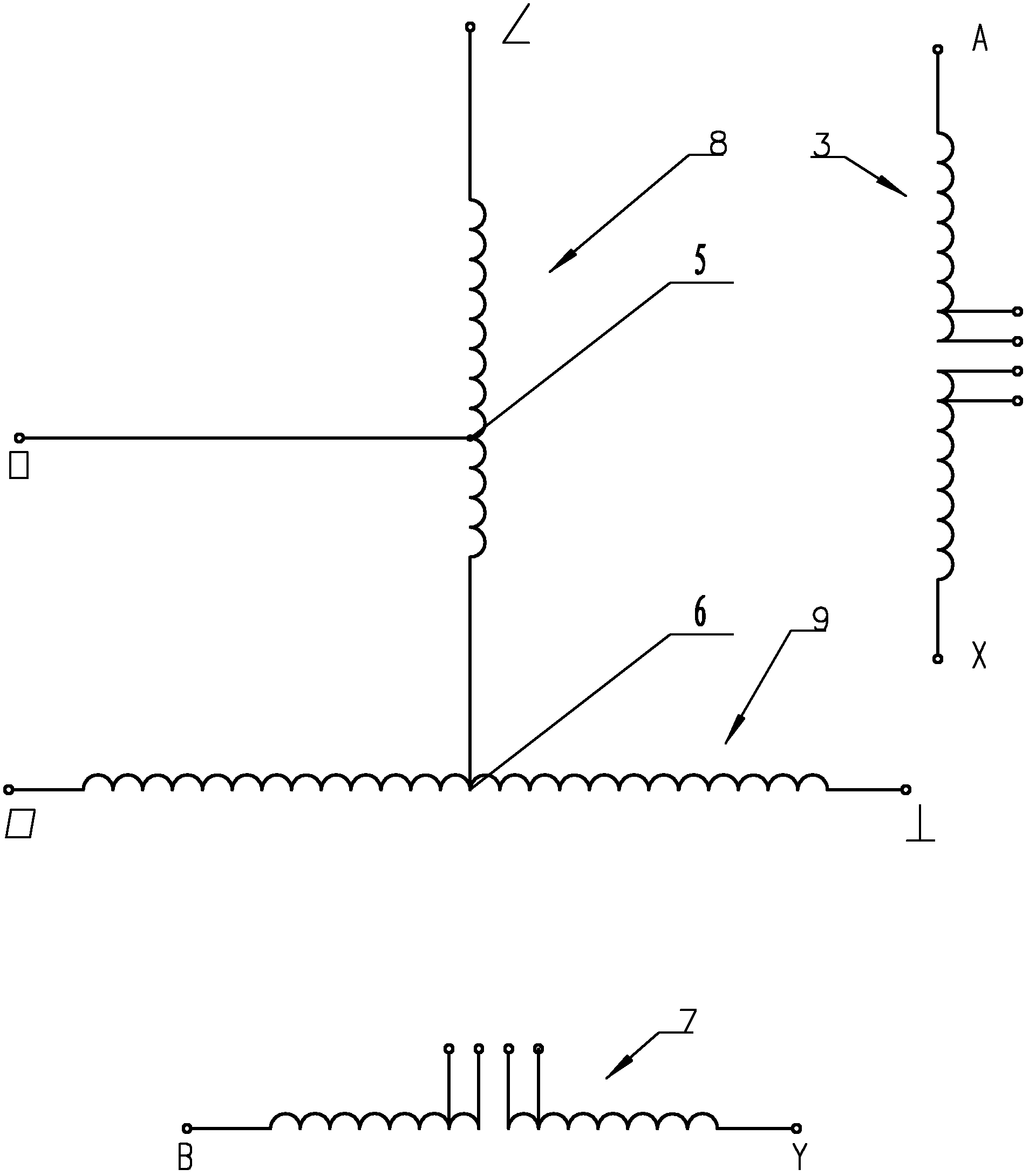 逆斯考特干式变压器