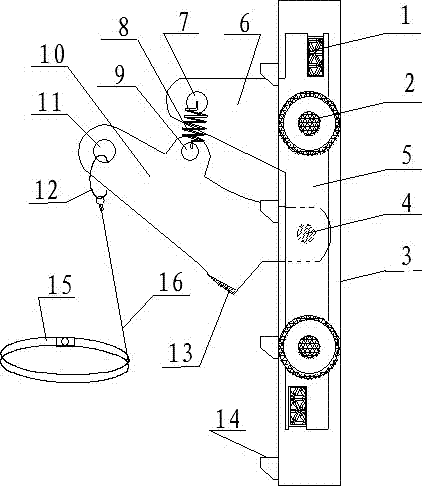 cn103432695a_塔吊直爬梯牵引防坠装置