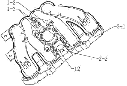 一种用于汽车纵置发动机的塑料进气歧管