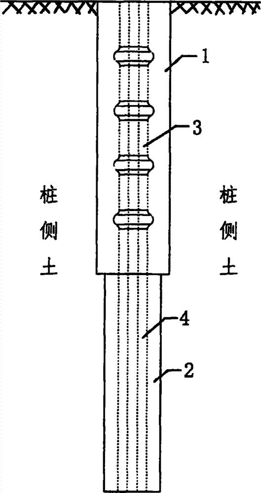 一种竹节桩与管桩共同嵌入水泥土搅拌土钉桩的复合桩