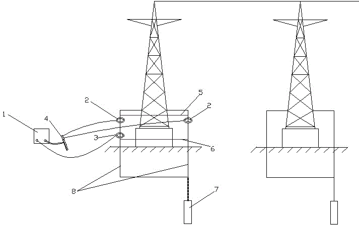 一种不拆卸接地线的杆塔接地电阻测量方法