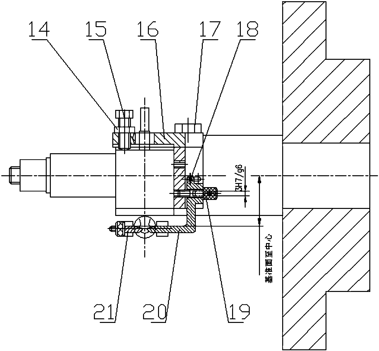 cn105415020a_一种定位面可拆卸的叶片夹具有效