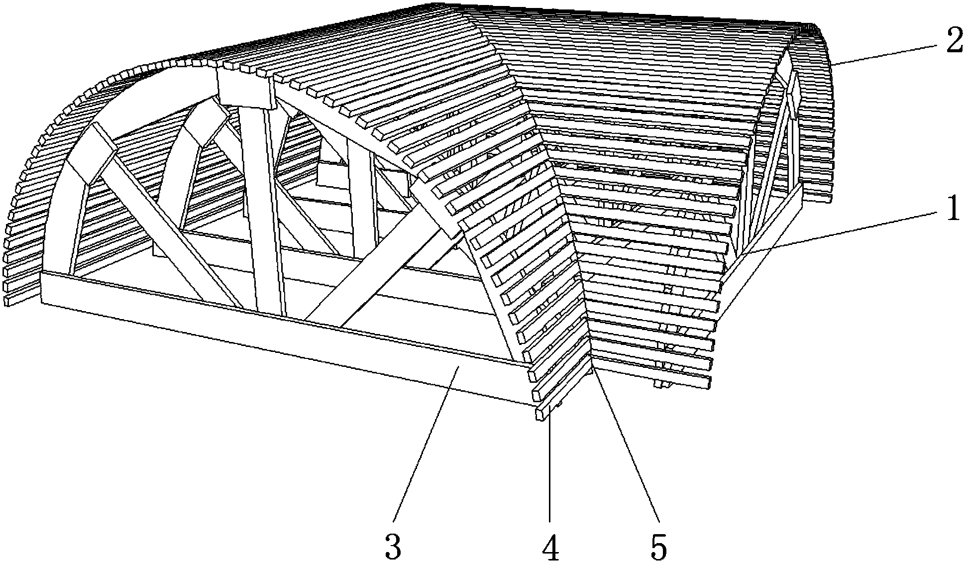 cn105838392a_基于bim技术的焦炉烟道90°对嘴拱胎施工方法有效