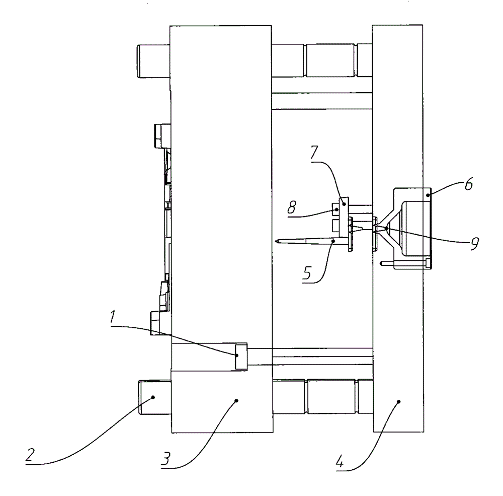 cn105881819a_一种细水口注塑模具自动脱料装置失效