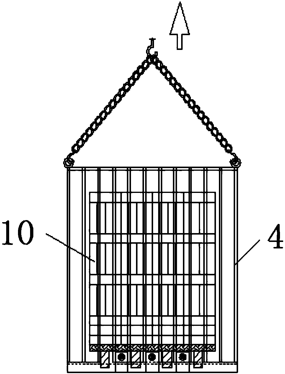 cn106365028a_一种钢筋吊笼的制作及其使用方法失效