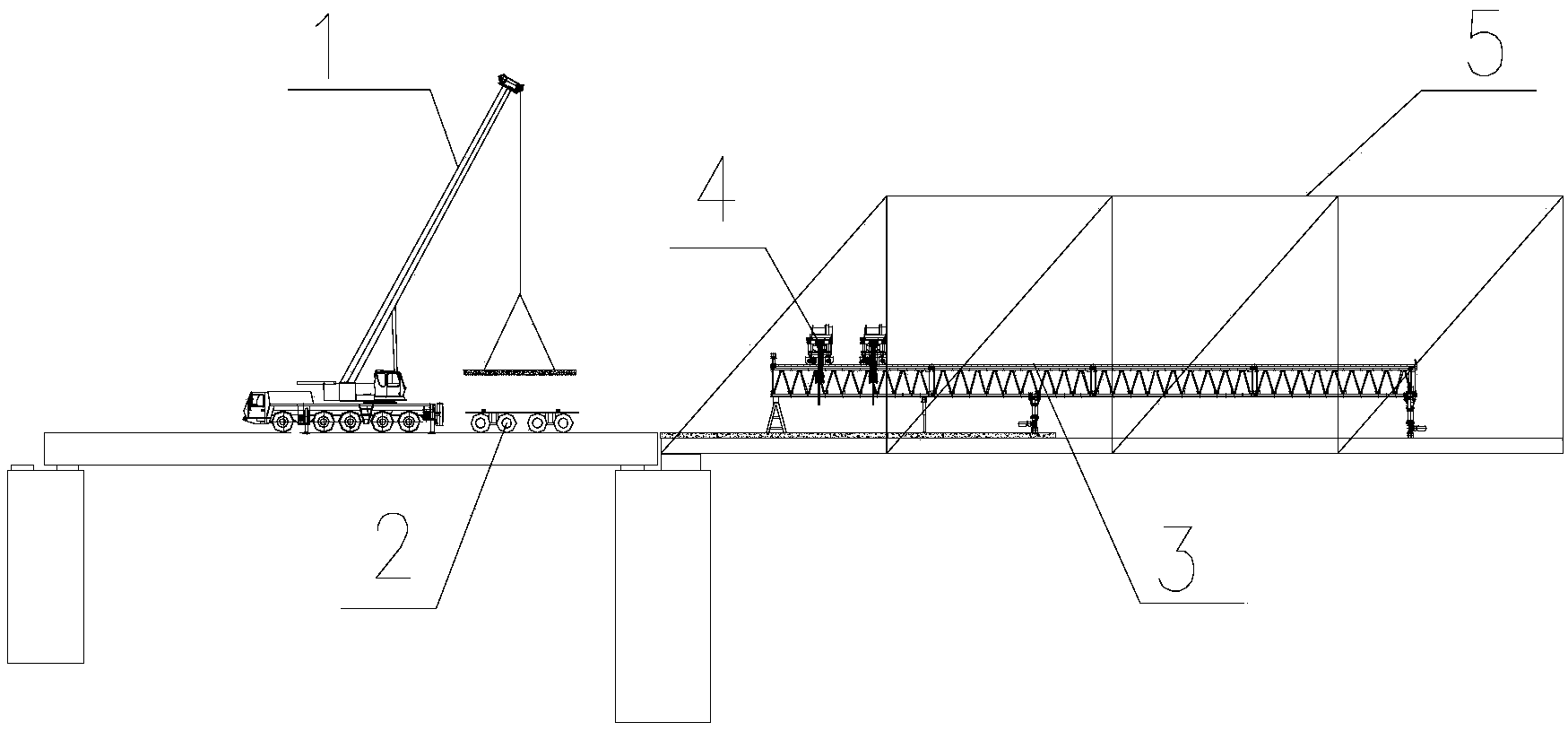 cn106917356a_一种新型钢桁梁桥道砟槽板高效安装方法有效