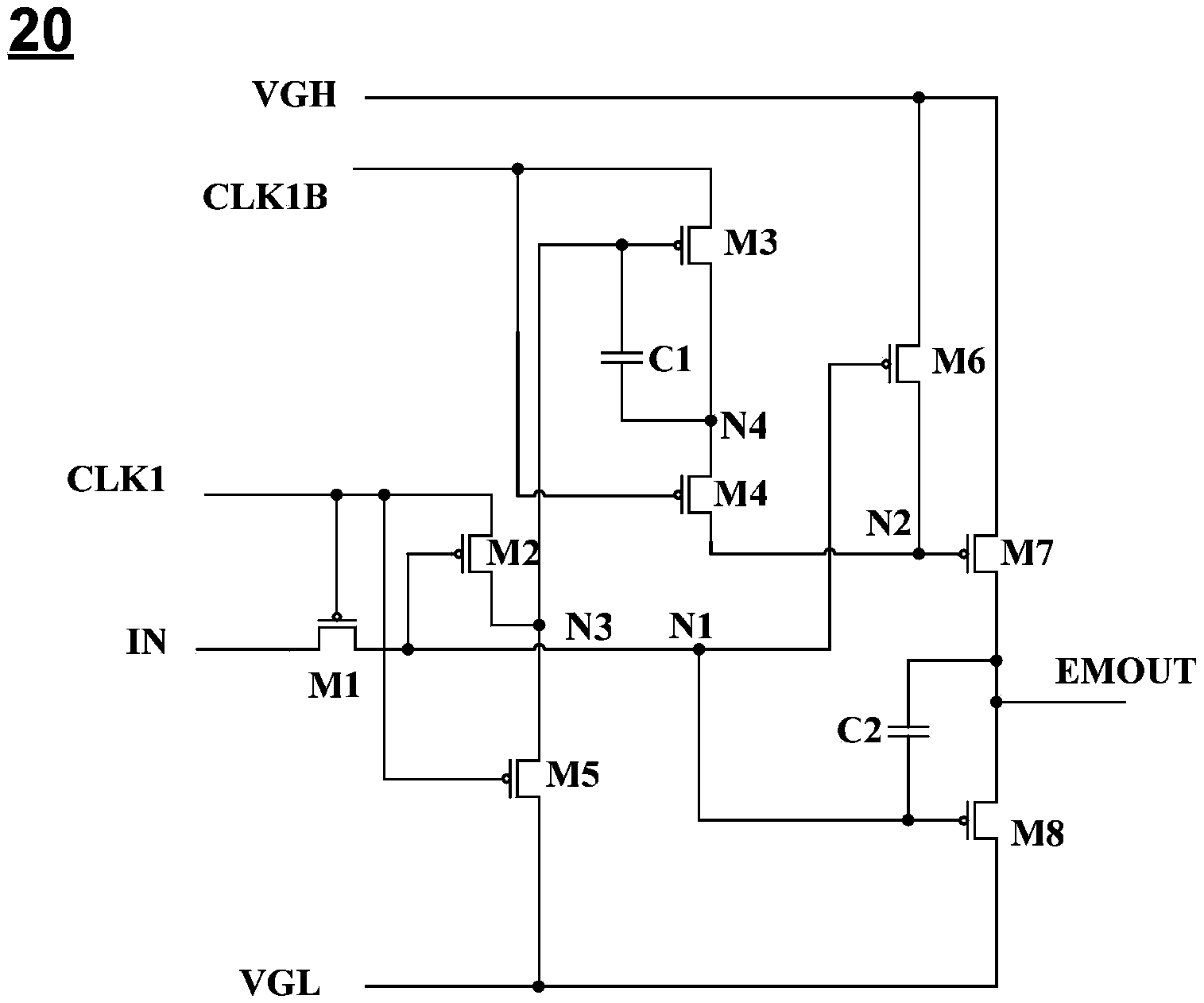 cn106920498a_gip电路及其驱动方法和平板显示装置有效