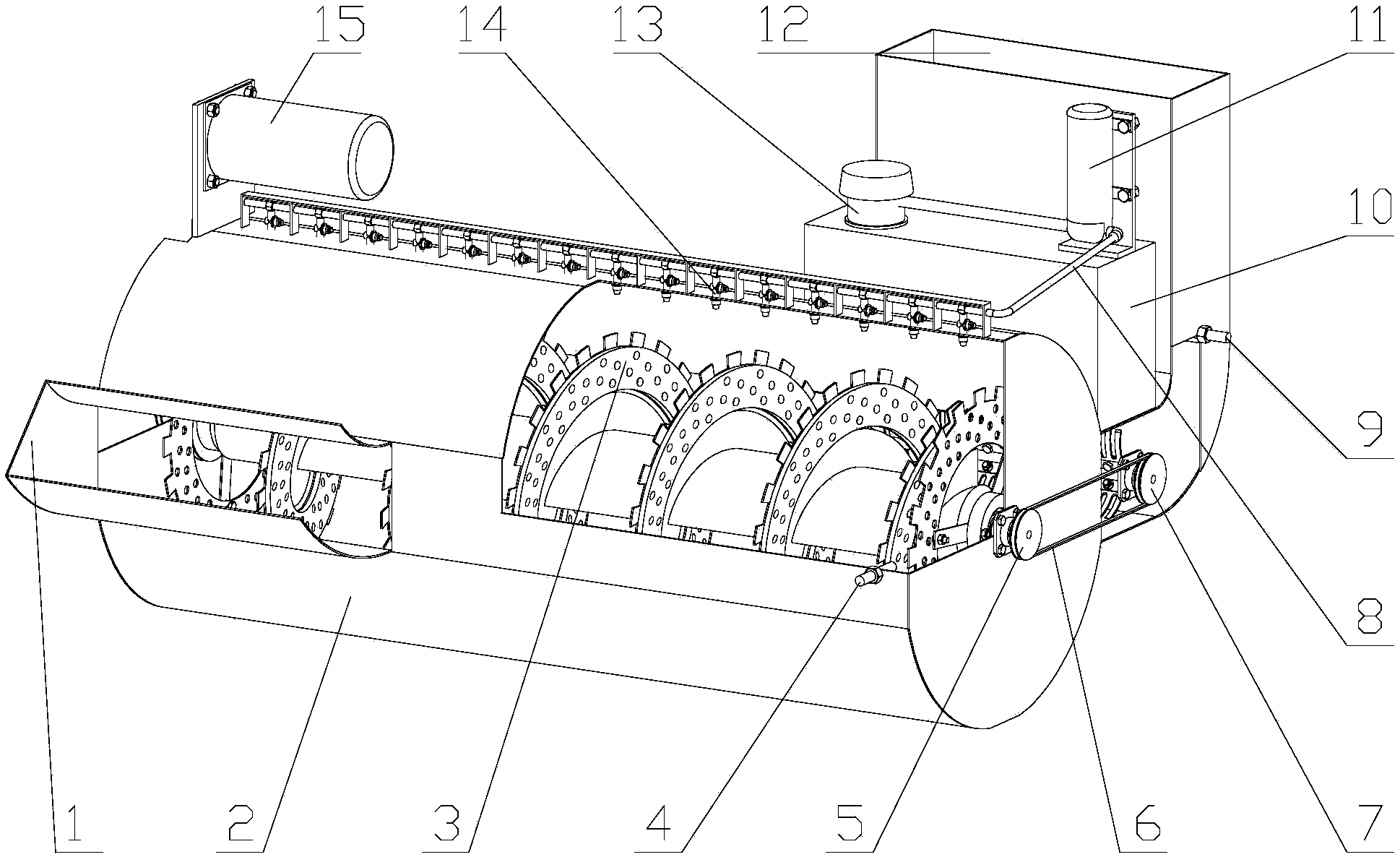 cn107172979a_嵌套差速双螺旋式青饲秸秆粉碎输送装置在审