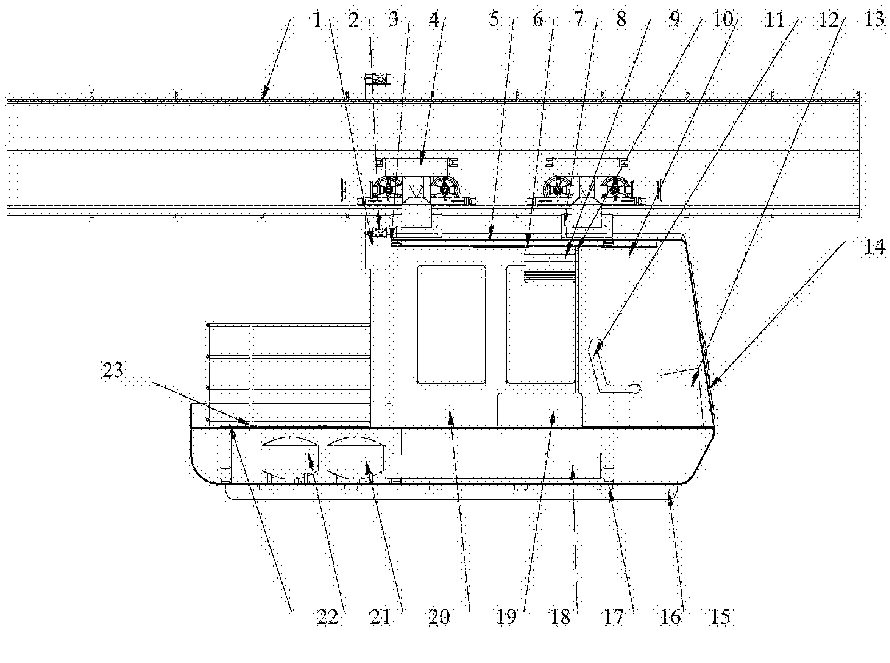 cn107653775a_悬挂式单轨交通轨道梁外部智能检查维修车在审