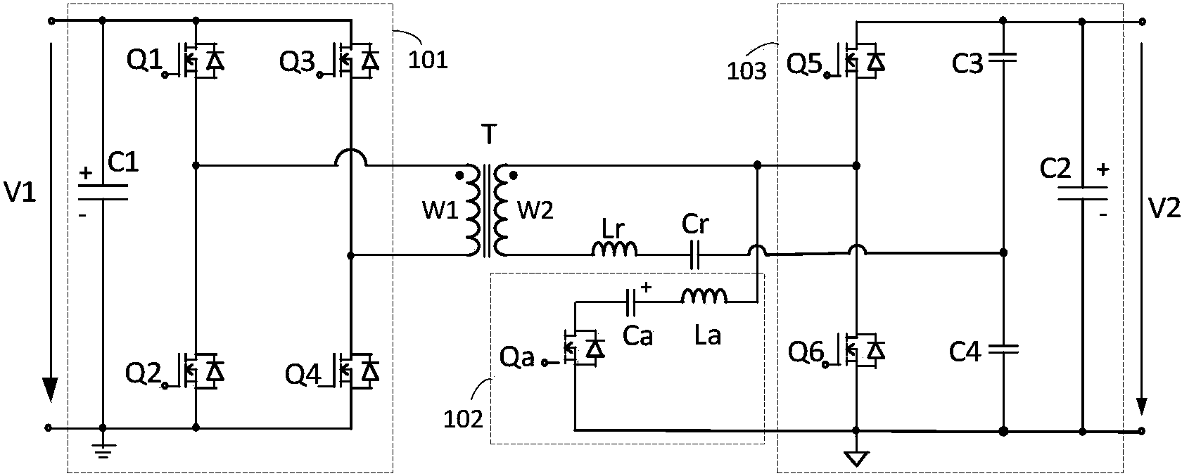 cn107681903a_一种双向lllc谐振直流直流变换器在审