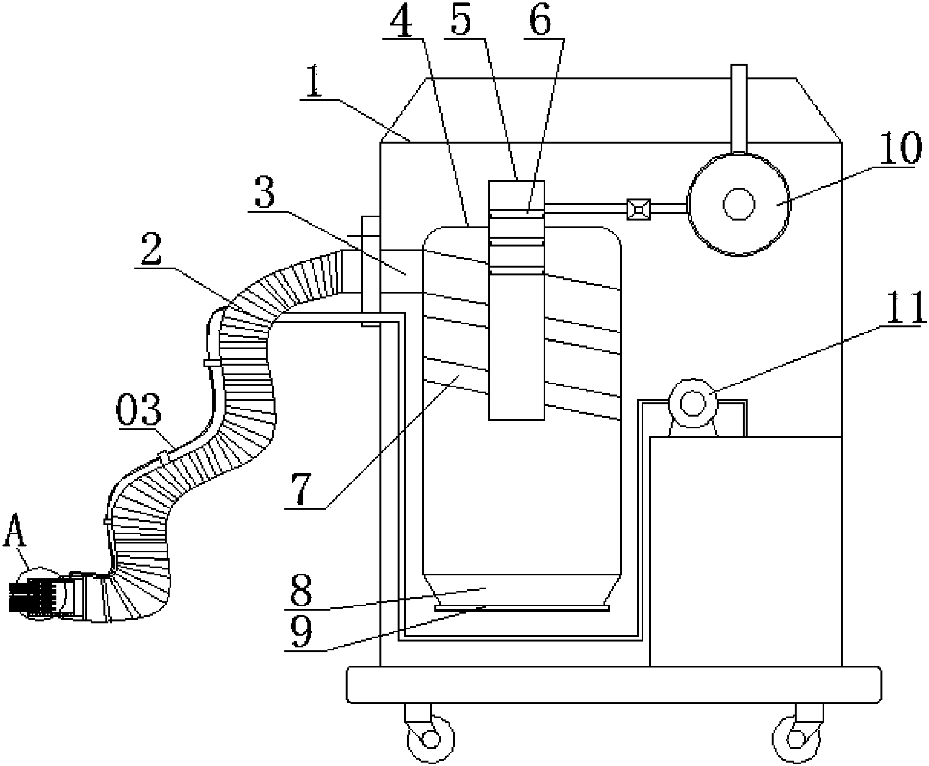 cn107754479a_一种高效吸尘装置失效