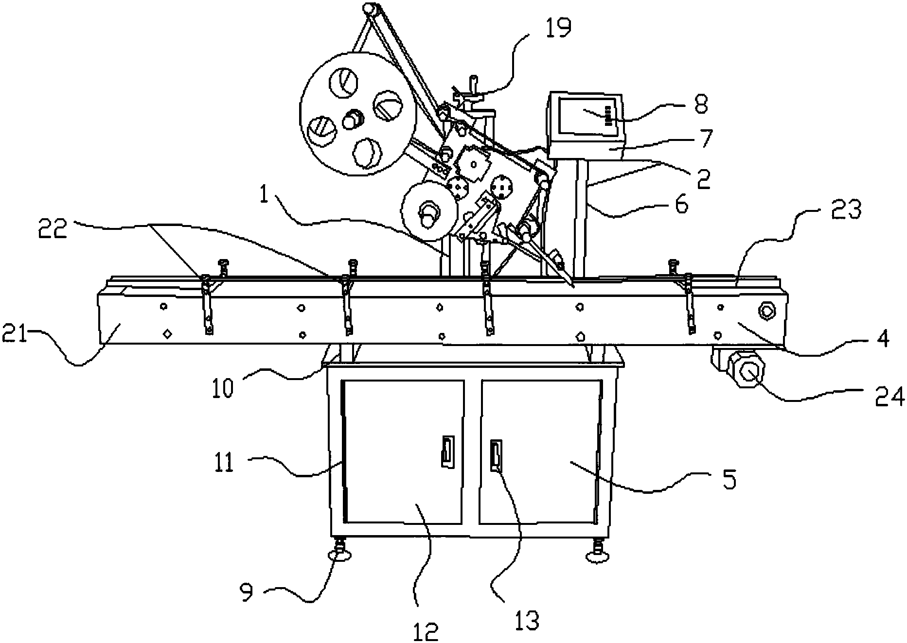 cn107856936a_一种自动化瓶子贴标机失效