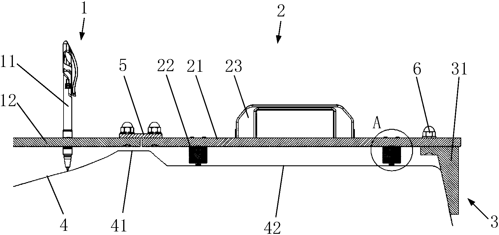 cn108315993a_一种风电叶片模具用玻纤布划线工装在审