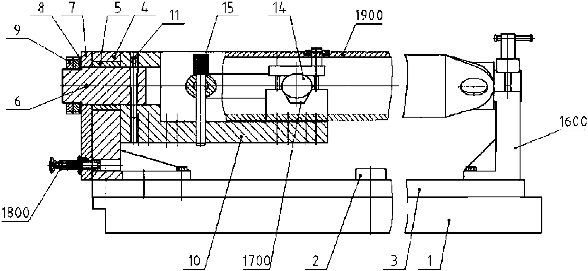 cn108857518a_一种加工异形件上两空间相交孔的镗孔夹具及加工方法在