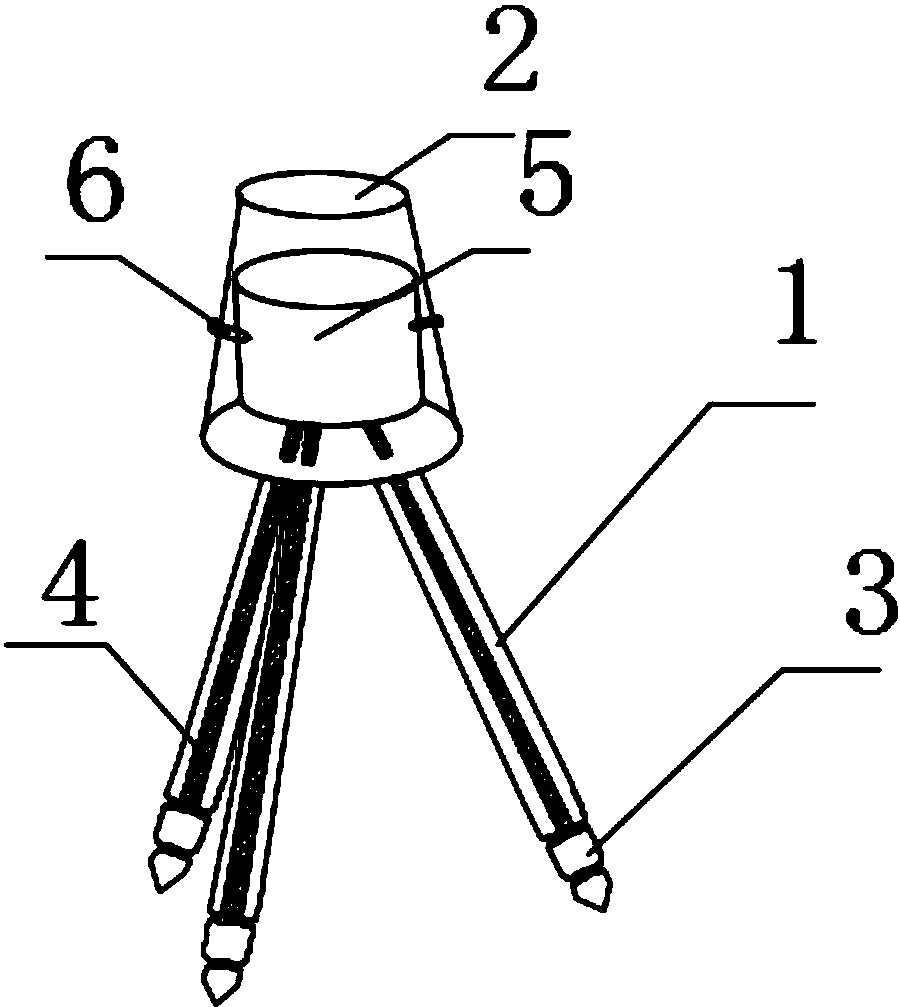 用于稳固地震探测仪的脚架