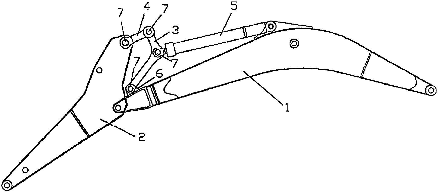 cn108915002a_挖掘机的斗杆摇臂机构在审