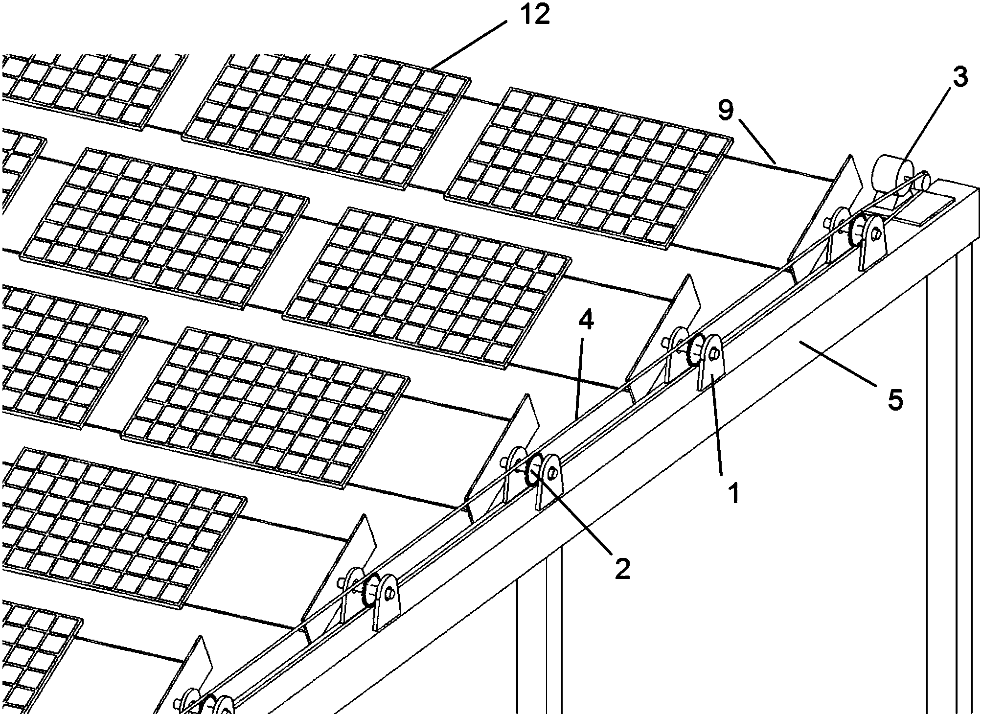 cn109361348a_一种柔性光伏支架单轴跟踪系统在审