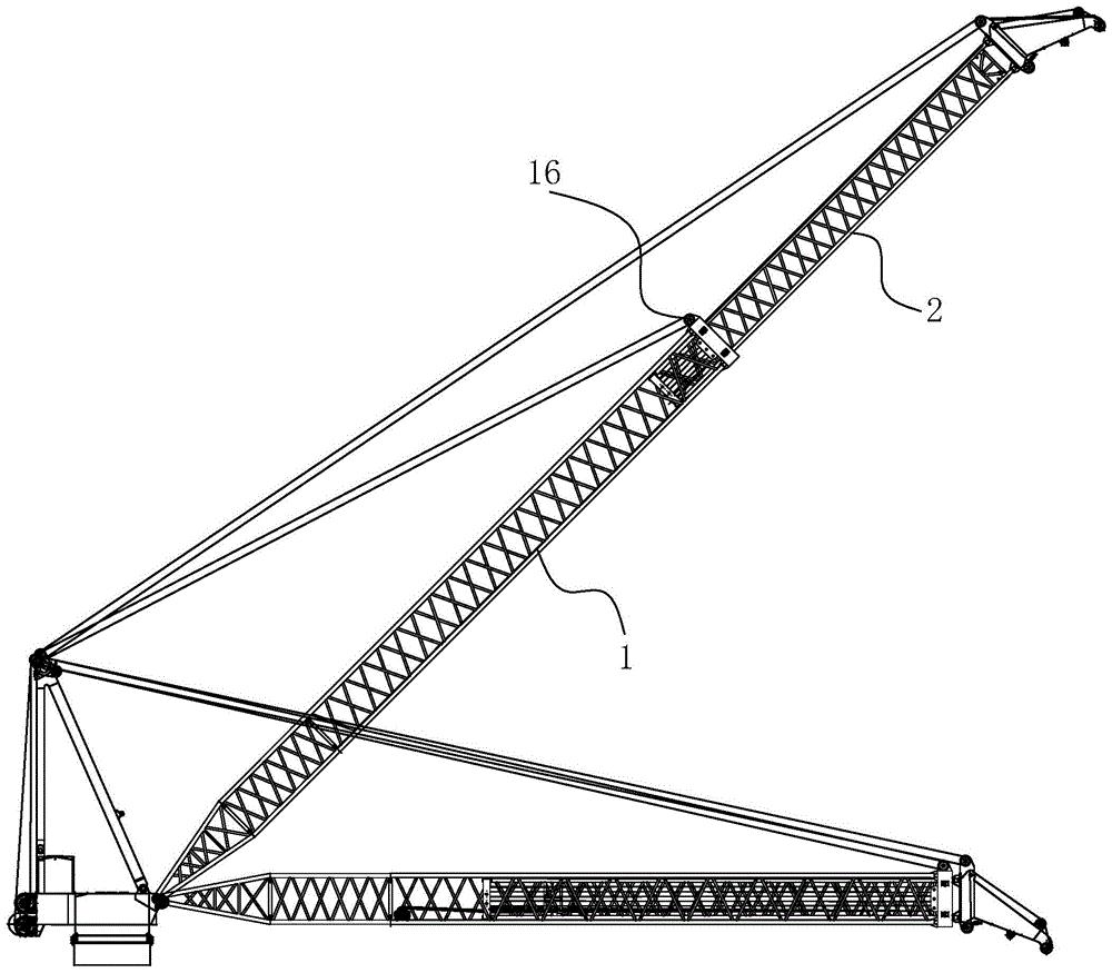 一种伸缩式桁架吊臂