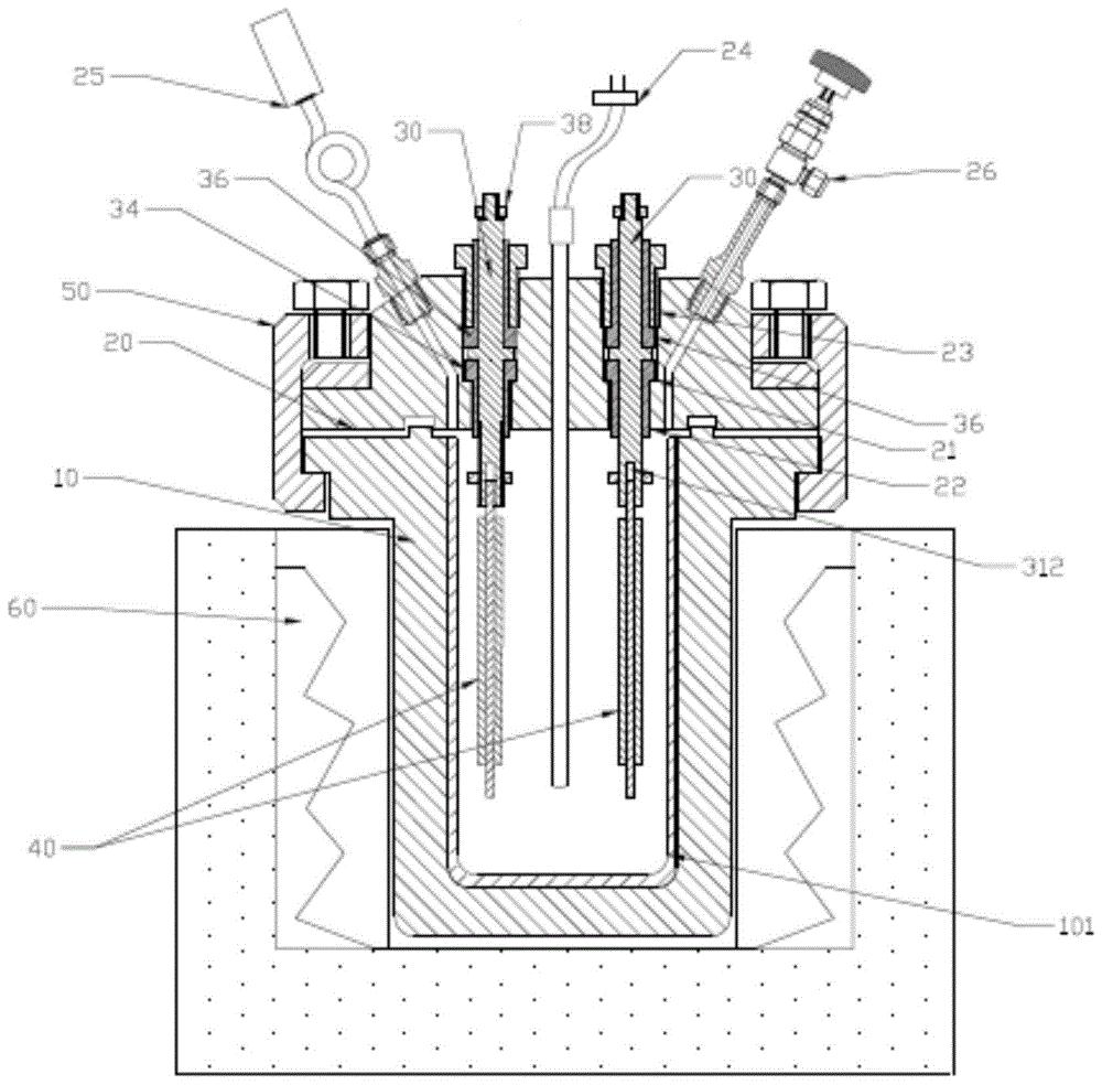 一种高温高压电化学反应器