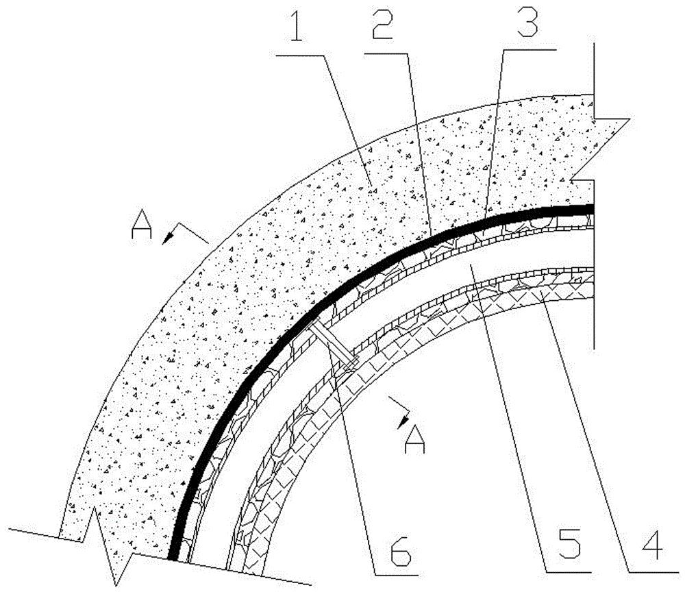 一种利用嵌拱锚喷复合式结构加固隧道衬砌的方法