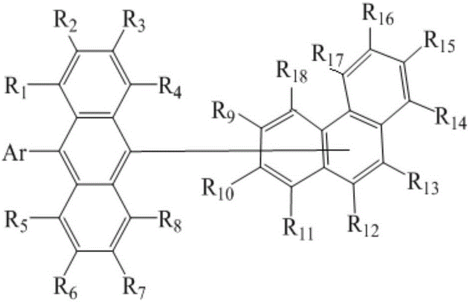 一种以蒽和菲为核心的化合物及其在有机电致发光器件上的应用