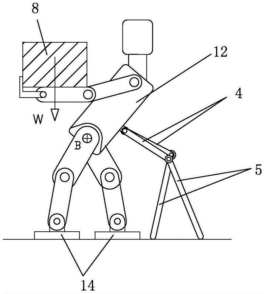 双足行走型机器人的行走支撑机构