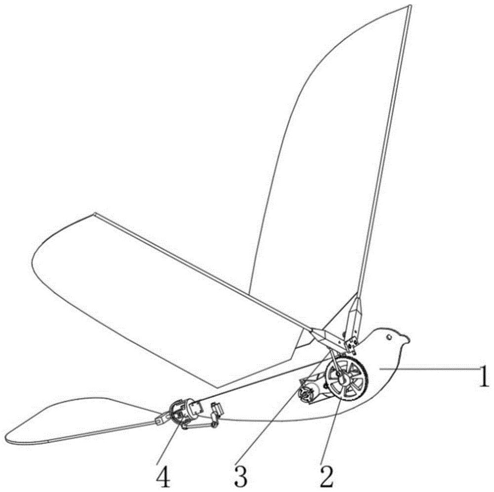 cn110466756a_一种仿鸟小型扑翼飞行机器人在审