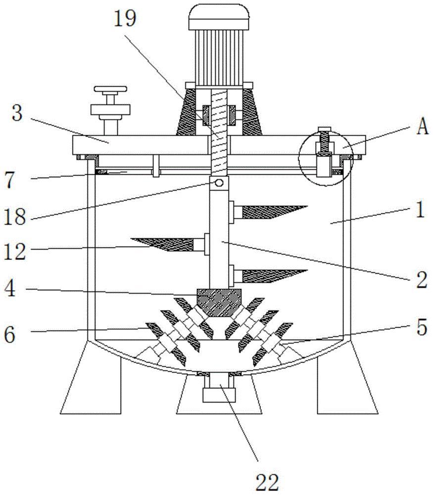 cn110721651a_一种化工反应釜的搅拌粉碎装置在审