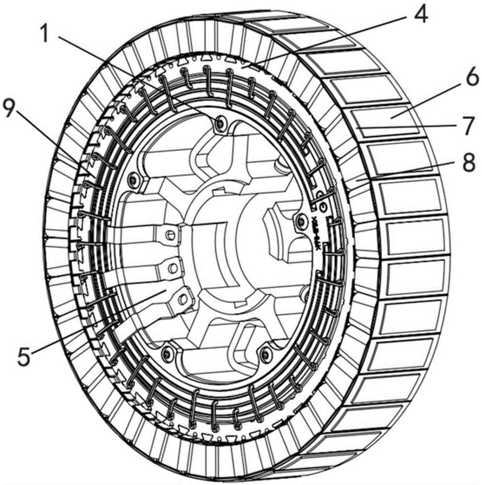 一种外转子型轮毂电机的定子
