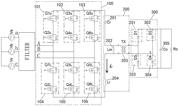 cn111193421a_一种三相隔离ac-dc变换器在审