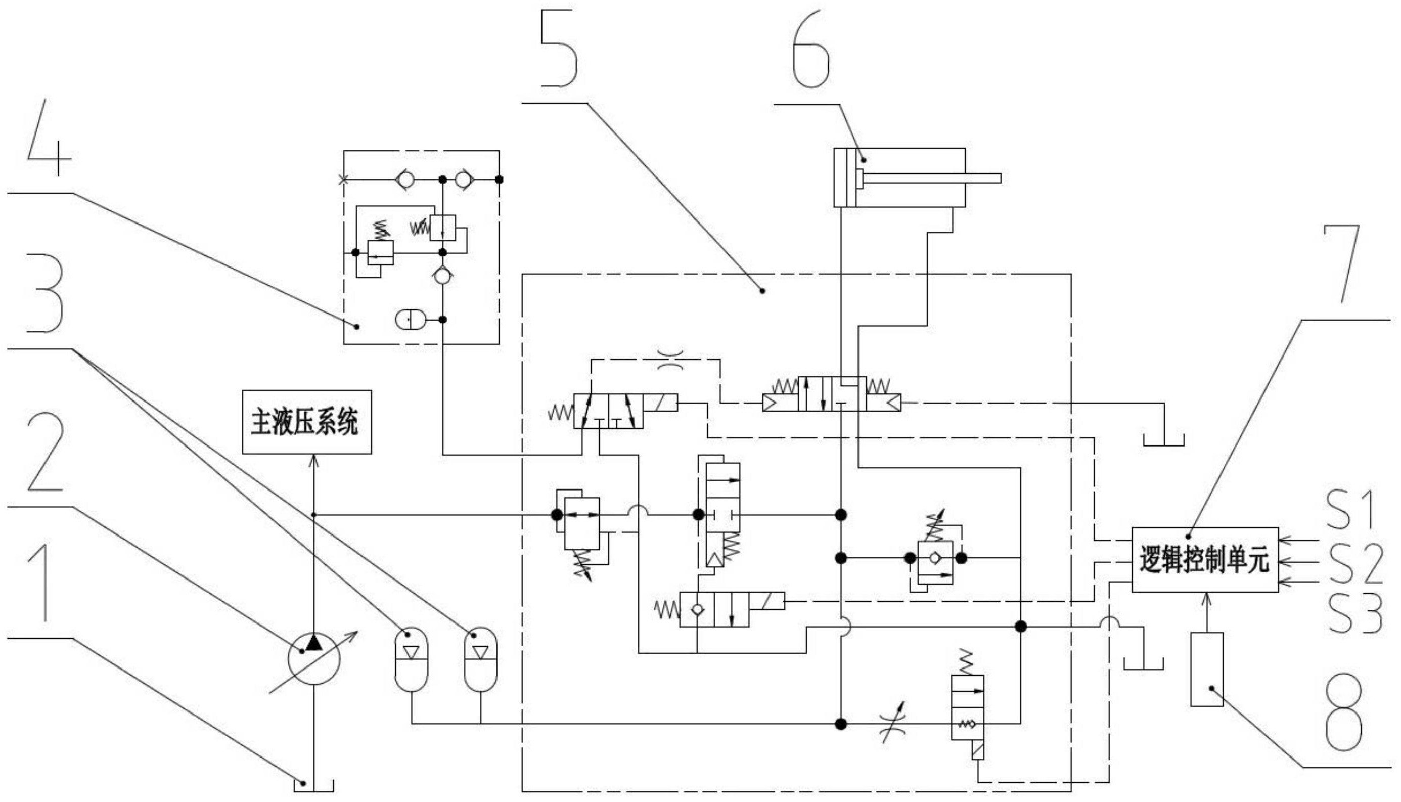 cn112343872a_辅助举升液压系统及工程机械在审