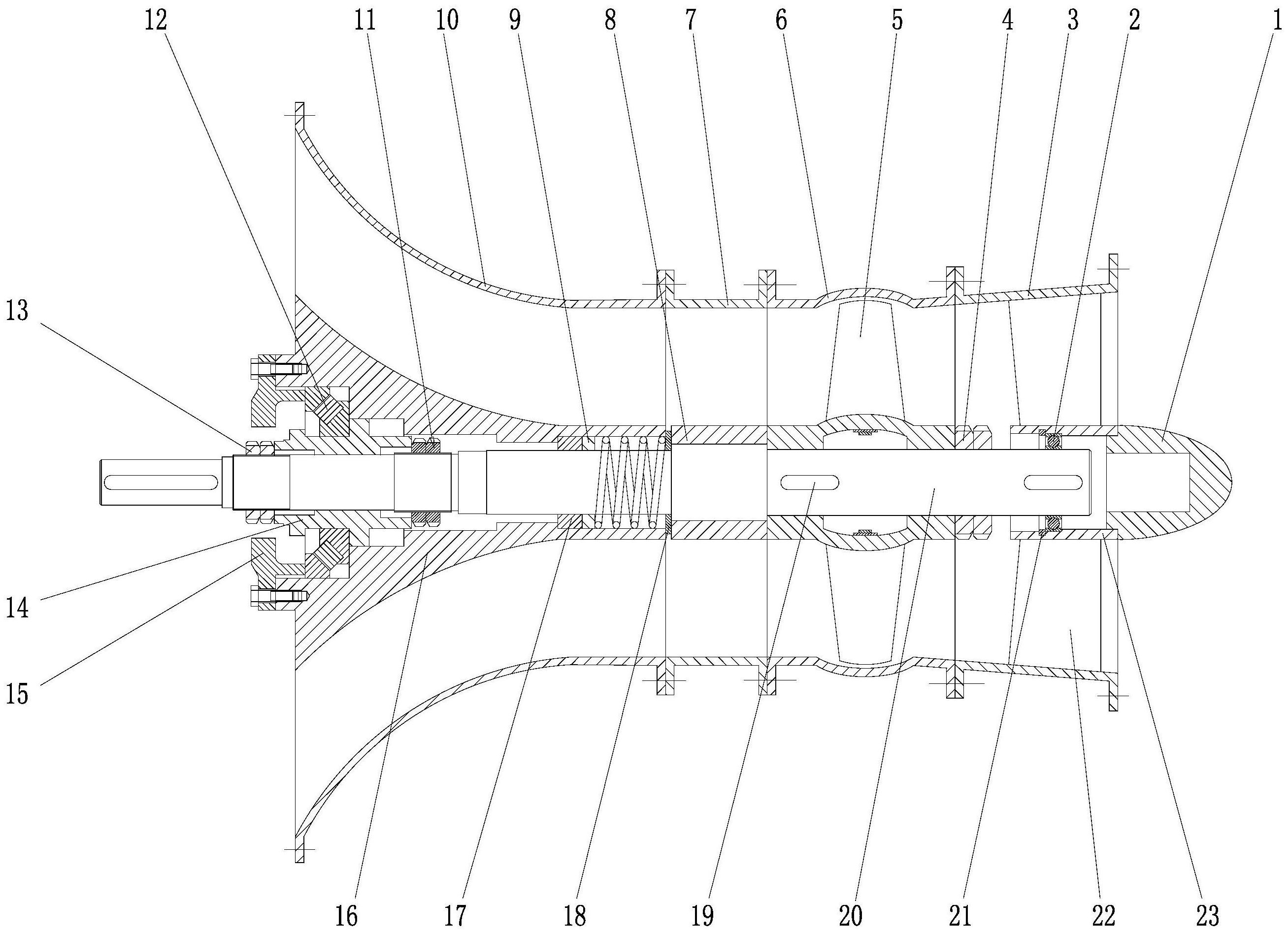 cn112855553a_一种新型分段组装式竖井贯流泵装置在审