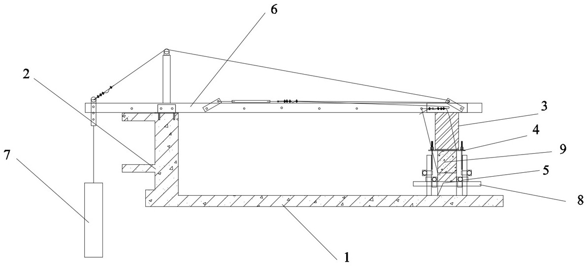 一种无配重吊篮悬挂机构固定结构及其施工方法