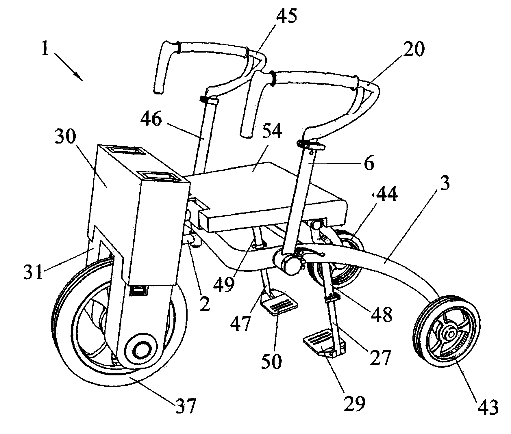 cn101579275b_组合式多功能代步器失效