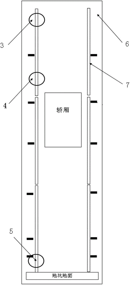 在用电梯导轨放样和检查的工装及其使用方法