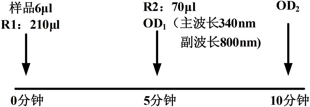 一种用免疫比浊法测定载脂蛋白c2的试剂盒