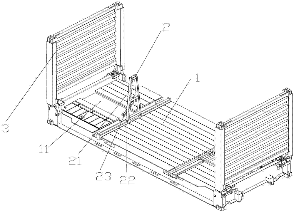 一种台架式集装箱