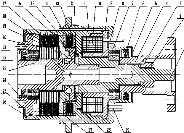 cn105156503b_一种两级多片式电磁离合器有效