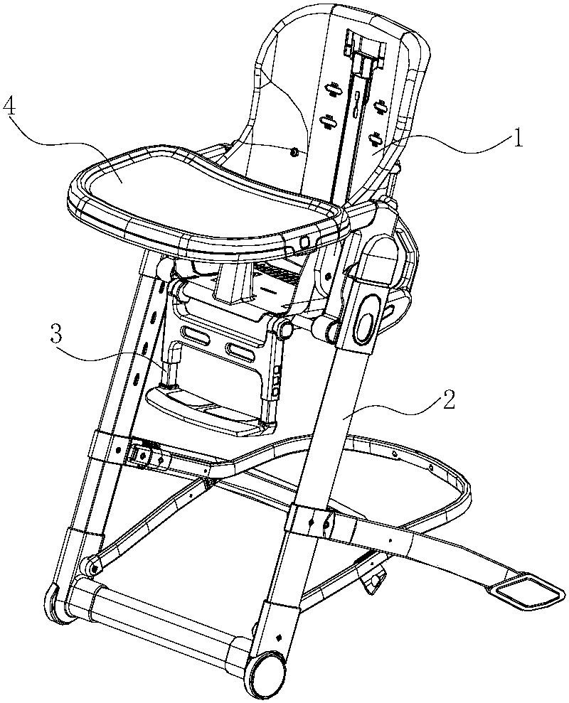 一种便于调节的儿童餐椅