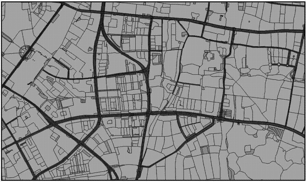 城市道路网主干道选取方法,首先以osm地图数据作为数据源并进行处理