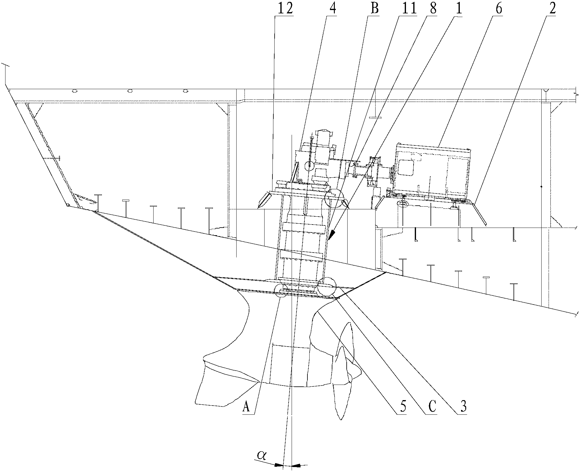 cn106240738b_一种全回转推进器的安装方法有效