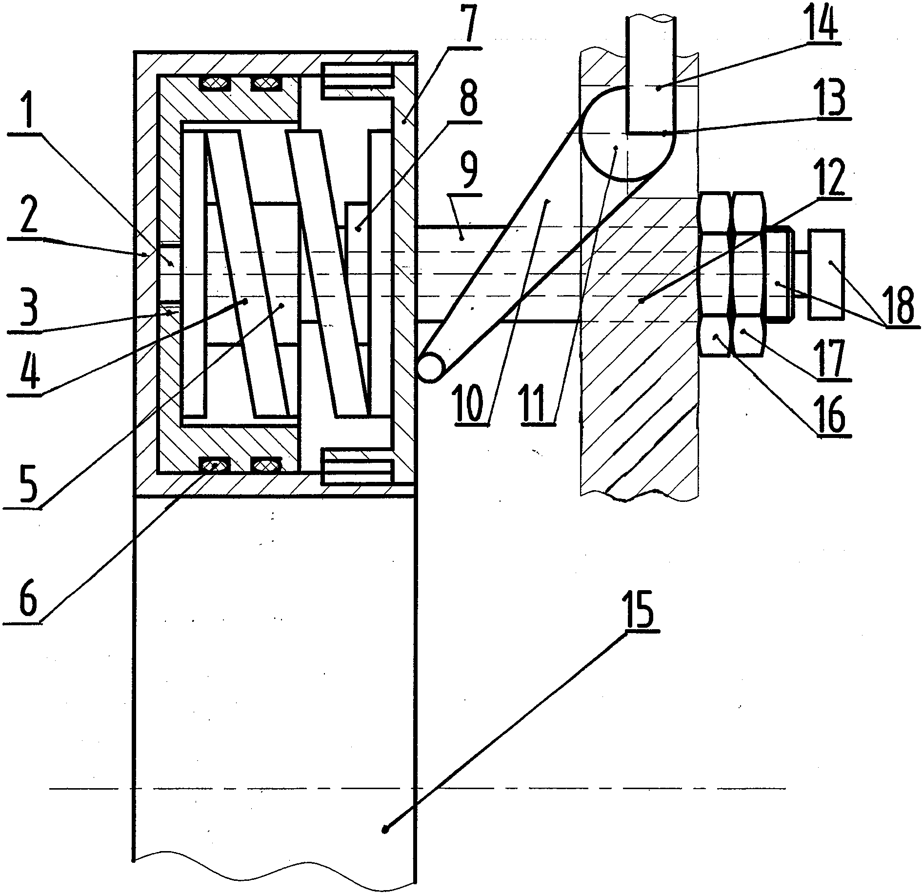 弹簧储能环形气缸