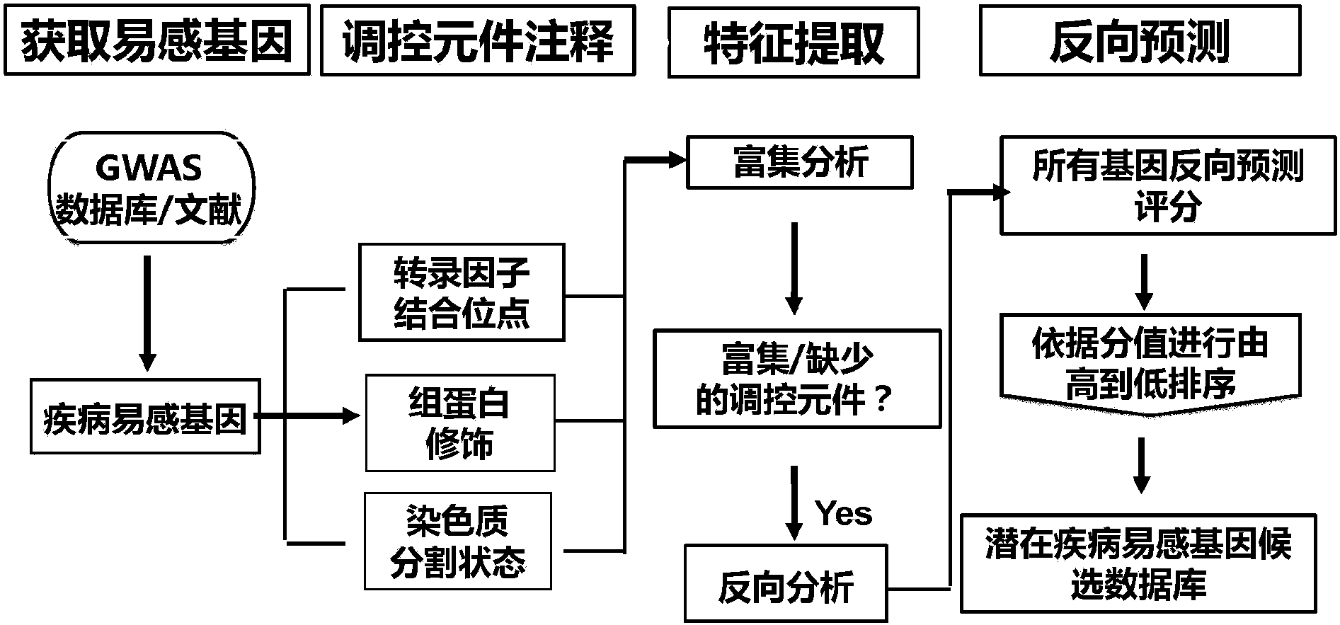 一种基于基因组表观调控元件特征的复杂疾病易感基因的