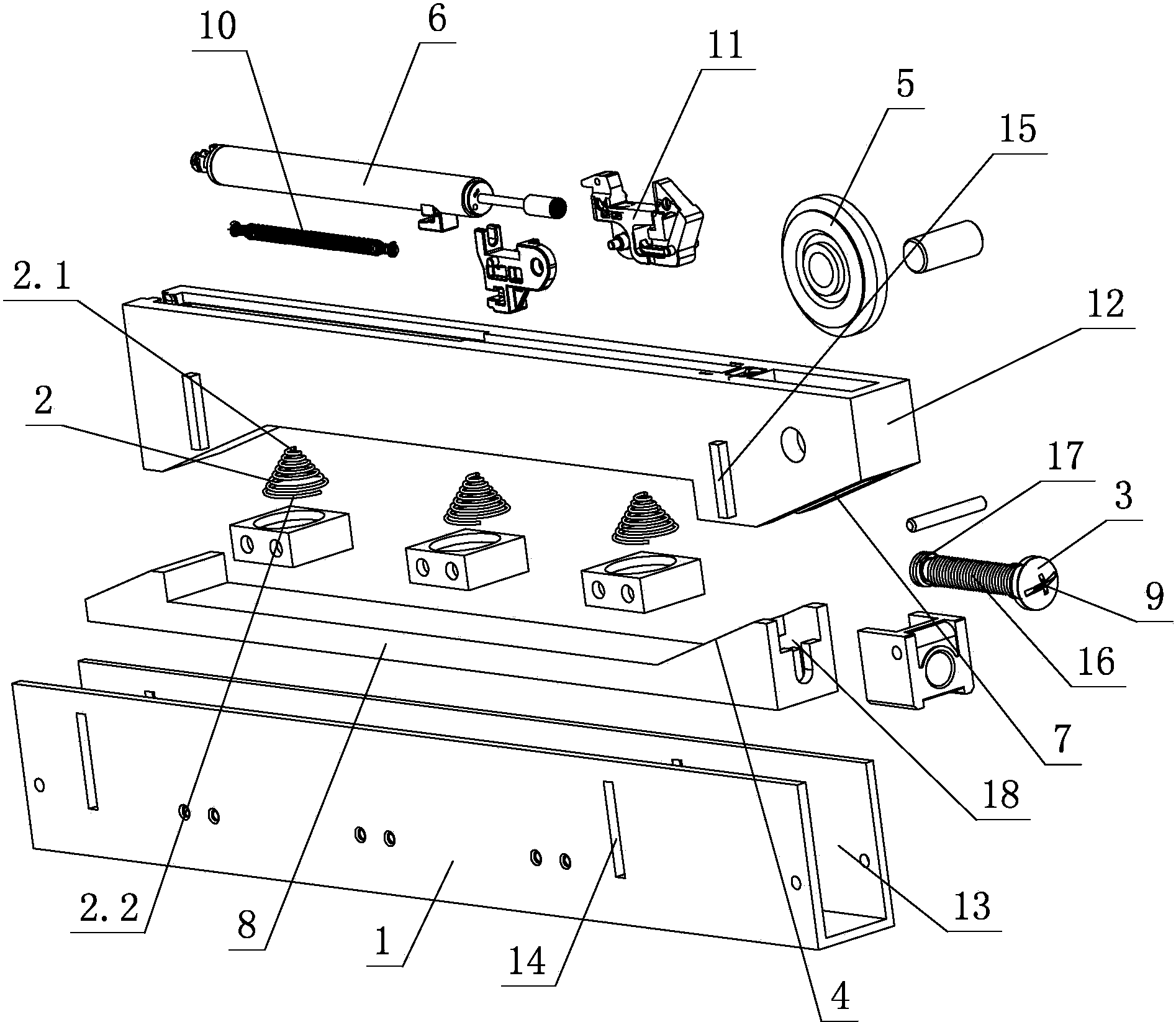 cn106703576b_一种家具滑动门的弹性阻尼转轮调节结构有效