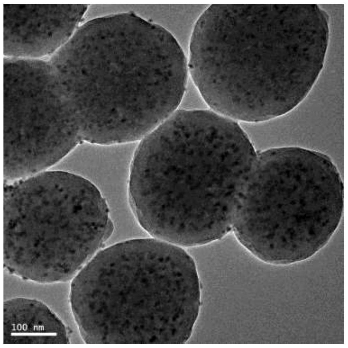 一种基于四氧化三铁纳米颗粒高效组装结构的磁性复合微球的制备方法