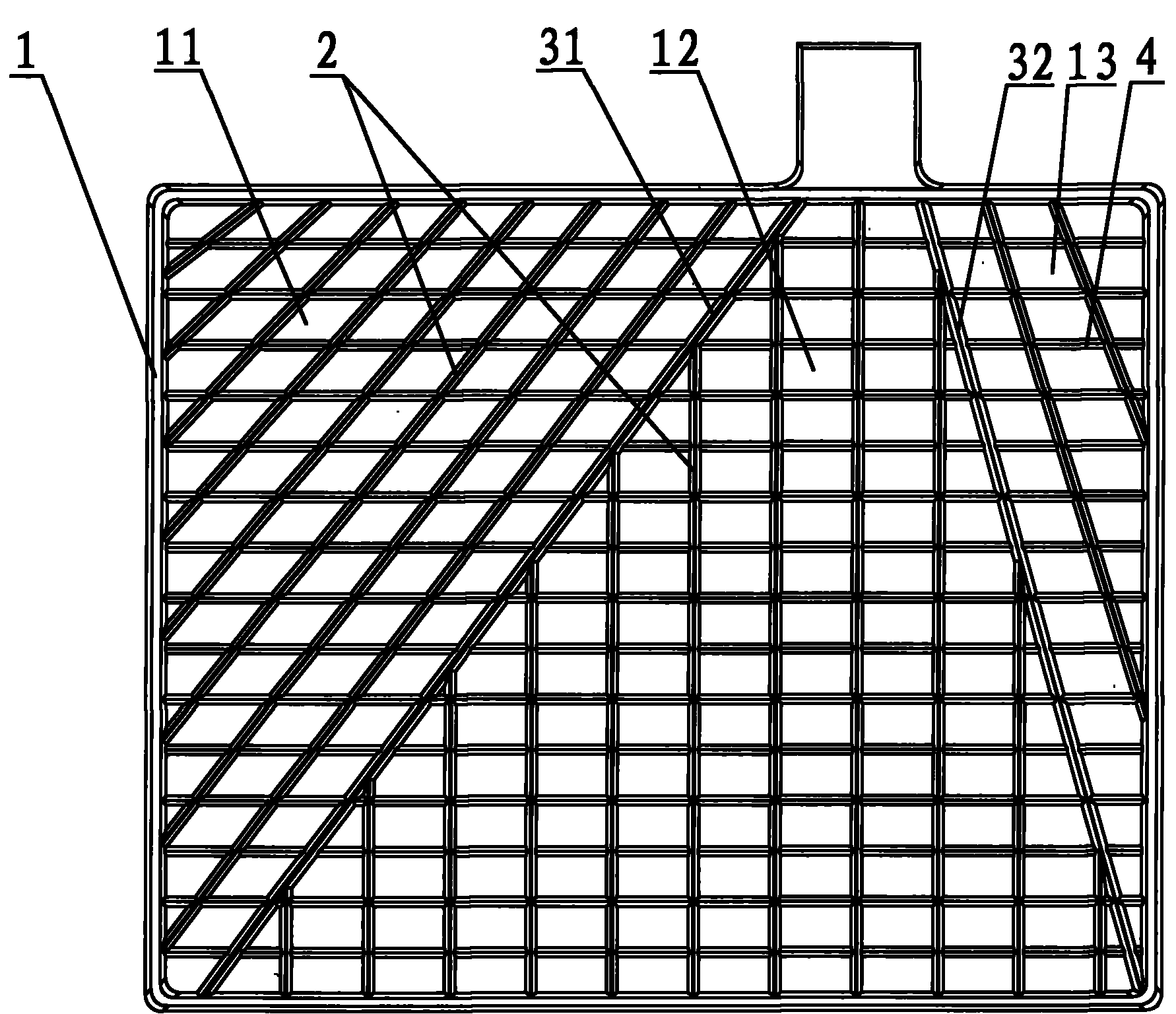 一种铅酸蓄电池用板栅